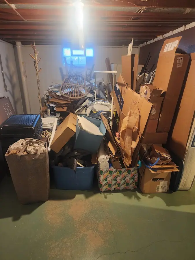 Roll-off dumpster container at job site for Concrete Dumpster Rental in Oxon Hill